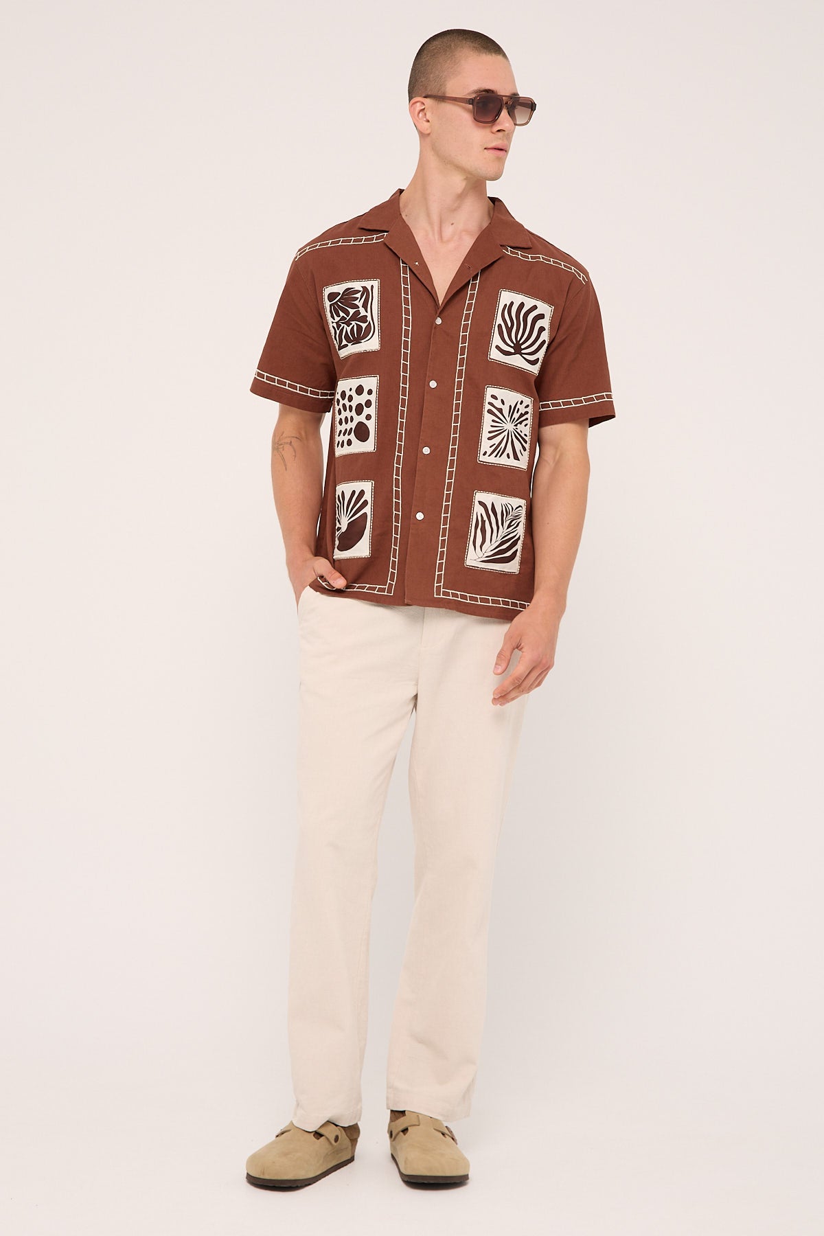 Common Need Terra Resort Shirt Brown