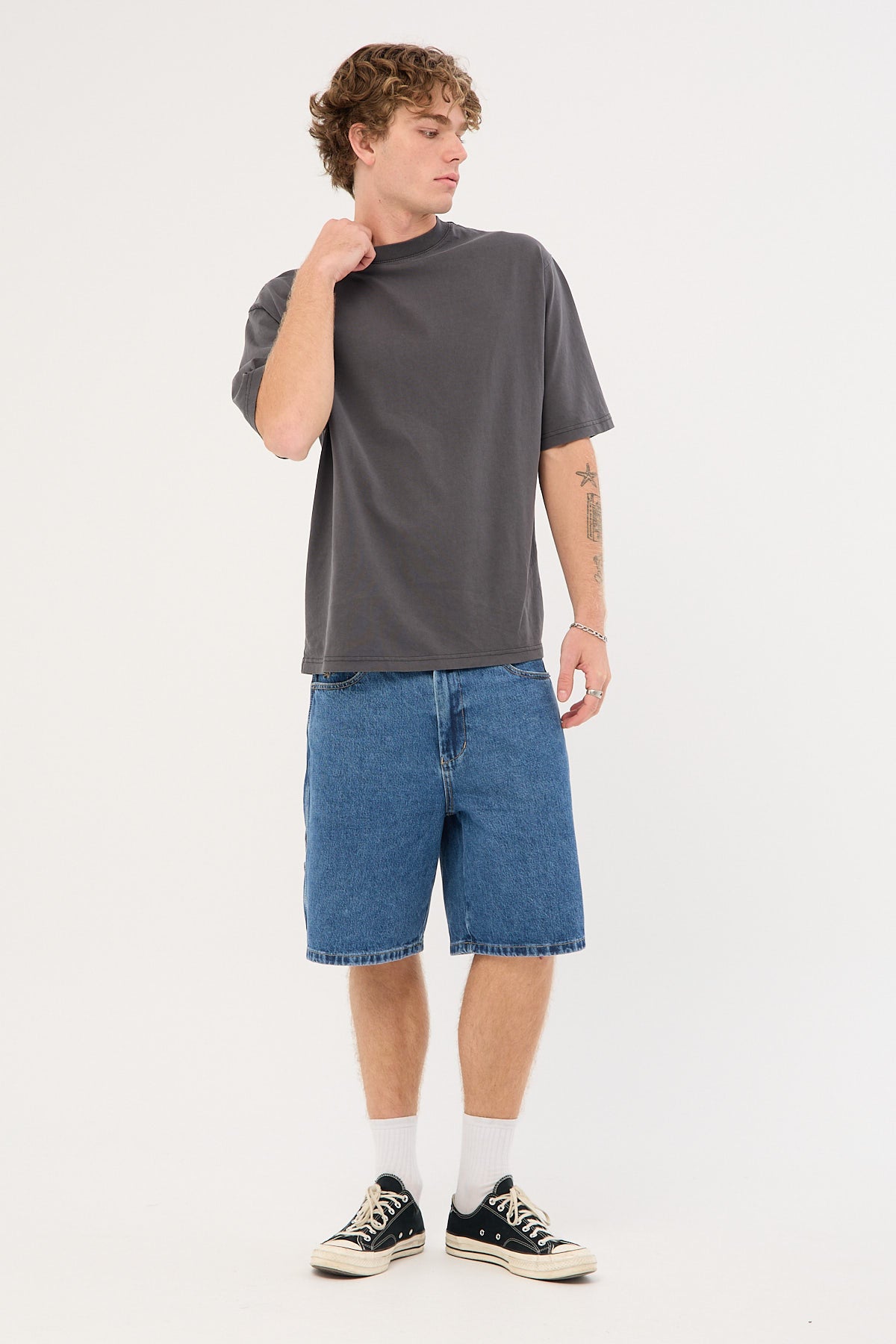 Worship Carpenter Jean Short Steady Mid Blue